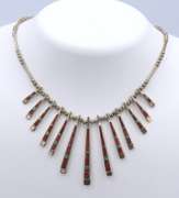 Vintage Sterling Silver American Indian Necklace