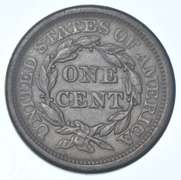 1857 Braided Hair Large Cent - Small Date