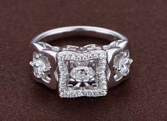 Big occasion Dancing stone ring