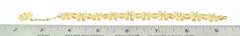 Vintage Multi-Gemstone Flower Bracelet in 18KT Yellow Gold