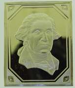 George Washington (Virginia 1732-1799) Franklin Mint 1.1 Troy oz .925 Silver Bar