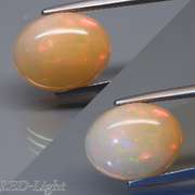 Magnificent 5.54ct flashing Semi Black Opal