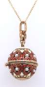 Stauer Ball Locket Pendant on Chain Necklace