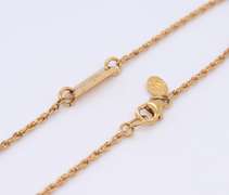 Gold Plated TDM Signed Long Necklace