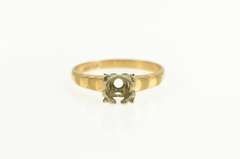 14K Yellow Gold 4.4mm Vintage NOS 1950's Engagement Setting Ring