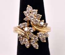 Fantastic Freestyle Diamond Ring in 14K Yellow Gold