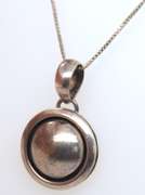 Vintage Sterling Silver Signed Pendant on Chain