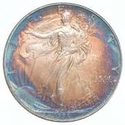 1995 American Silver Eagle Toned