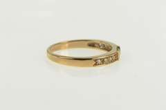 14K Yellow Gold Syn. Emerald Diamond Accent Stackable Band Ring