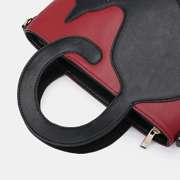 Black Cat Tail Handle Crossbody Bag