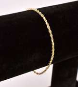 Classic Rope Chain Bracelet in 14K Yellow Gold