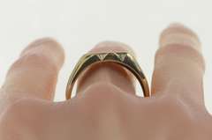 10K Yellow Gold 0.50 Ctw Diamond Squared Men's Statement Ring