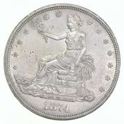 1874-CC Seated Liberty Trade Dollar