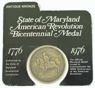 1976 Maryland American Revolution Bi-Centennial Bronze Coin