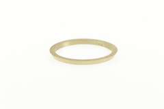 14K White Gold Grooved Vintage NOS 1950's 1.3mm Band Ring