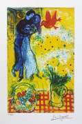 Marc Chagall, LOVERS & DAISIES