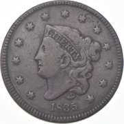 1835 Matron Head Large Cent - N.13 - HD 34 - R3