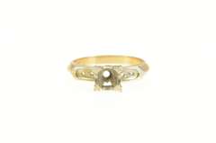 14K Yellow Gold Vintage NOS 1950's 5.0mm Engagement Setting Ring