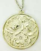 Vintage S. Kirk & Sons Sterling Repousse Necklace