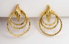 Pretty Triple Hoop Earrings