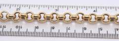 Elegant Yellow Gold Rolo Link Bracelet