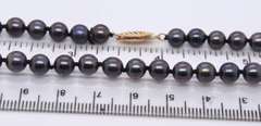 Set of Grey Fresh Water Pearl Necklace with Matching Bracelet