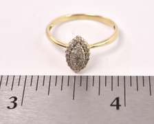 Delightful Diamond Cluster Ring in Yellow Gold