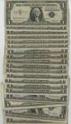 Large lot of 40 Series of 1935 $1 Silver Certificate notes
