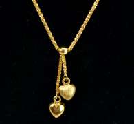 Fantastic Heart Pendant Necklace in Yellow Gold