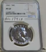 1961 Silver PRF Franklin Hf NGC PF67