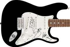 U2 Autographed Facsimile Signed Guitar