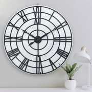 32 Inch Metal Wall Clock Roman Digital Iron Wall Clock