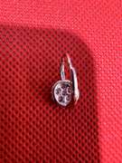 ELEGANT 14K WHITE GOLD EARRINGS WITH 1.00 CARAT OF DIAMOND