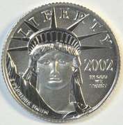 Awesome Superb Gem BU 2002 pure Platinum $10 Eagle coin