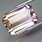 Amazing! 7.43ct bi-color unheated Ametrine