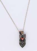 925 Sterling Silver Gemstone Pendant on Chain