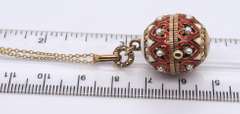 Stauer Ball Locket Pendant on Chain Necklace
