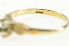 14K Yellow Gold Vintage NOS 1950's 3.75mm Engagement Setting Ring