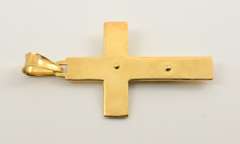 Well Detailed 18k Crucifix Pendant