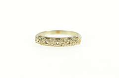 14K White Gold Vintage NOS 1950's Wedding Band Setting Ring