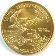 Pristine-perfect Super Gem BU 2017 $1 American Gold Eagle coin