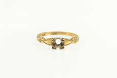 14K Yellow Gold Vintage NOS 1950's 4.0mm Engagement Setting Ring