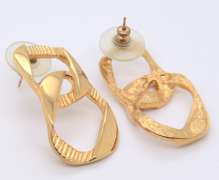 Set of Gold Plated Heavy Necklace with Matching Earrings