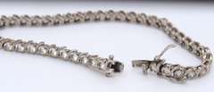 Vintage Sterling Silver Cubic Zirconia Bracelet