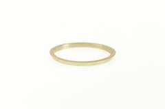 14K White Gold Vintage NOS 1950's Plain Simple Grooved Band Ring