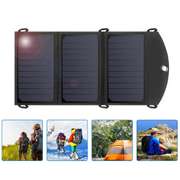 19W Solar Panel Dual USB Port Waterproof Lightweight