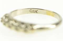 14K White Gold Vintage NOS 1950's Wedding Band Setting Ring
