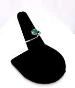 Very Rare Platinum Diamond and Emerald Ring