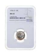 MS65 1956-D Roosevelt Dime - Graded NGC
