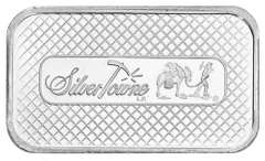 Prospector and Donkey Silver Town .999 Fine 5 Troy Ounces 5 oz Silver Bar